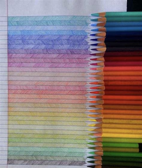Colored Pencil Shades Oddlysatisfying