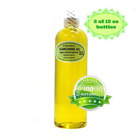 Dr Adorable Unrefined Sunflower Seed Oil 100 Pure Organic Cold