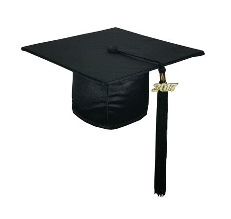 Shiny Black Cap And Gown High School Graduation Set Rs4251465601660