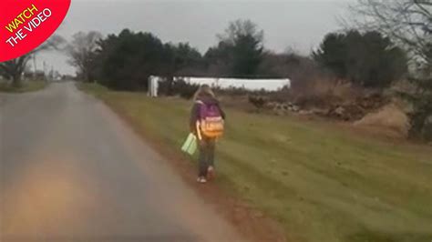Dad Forces Daughter 10 To Walk Five Miles To School In 2c Weather For