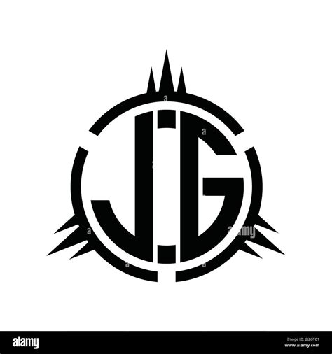Lg Logo Monogram Isolated On Circle Element Design Template Stock