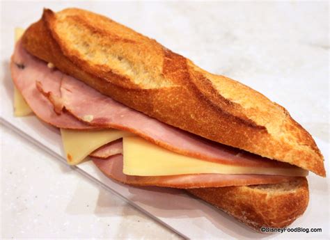 review jambon beurre sandwich from les halles in epcot s france the disney food blog
