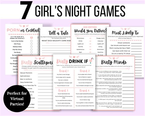 Girls Night Games Girls Night Game Bundle Ladies Night Etsy