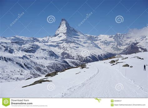 Matterhorn Mountain Swiss Stock Image Image Of Mountain
