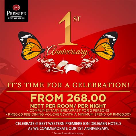 Customers that book with this promo code and stay with us during this period are eligible for a 20% discount! Best Western Premier Ion Delemen Genting Highlands Promotion!