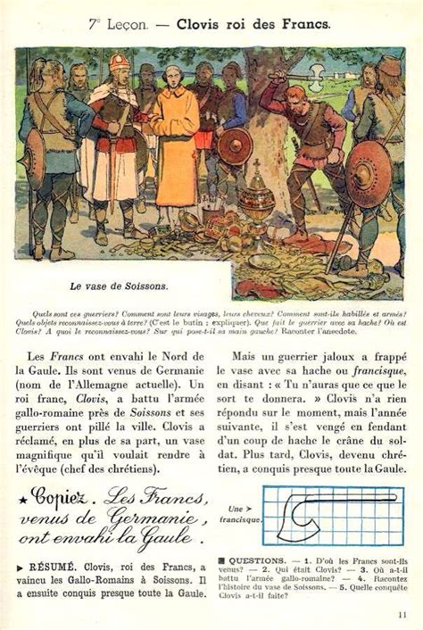 Clovis Roi Des Francs Histoire En Francais Les Mythes Vase De Soissons