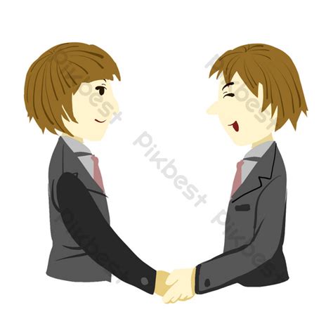 Cooperation And Win Win Cartoon Illustration Psd Png Images Free
