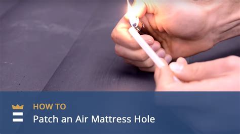 The best way to fix it is with a bicycle repair kit or a special air mattress patch. How to Patch an Air Mattress Hole - YouTube