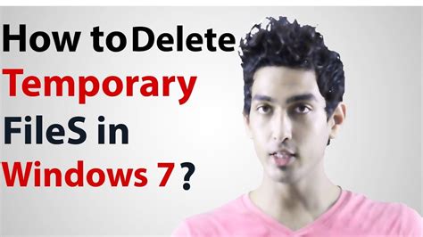 Use file explorer to delete temporary files. How to delete temporary files in windows 7 in 2016 - YouTube