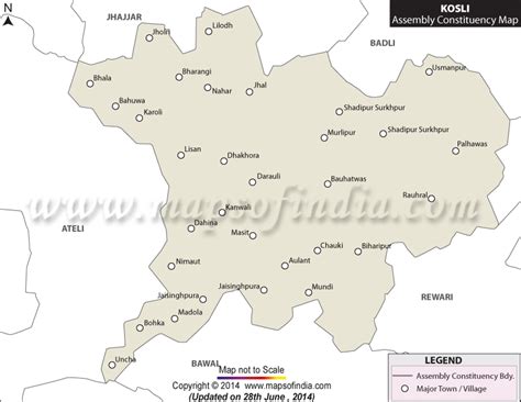 Kosli Assembly Vidhan Sabha Constituency Map And Election Results