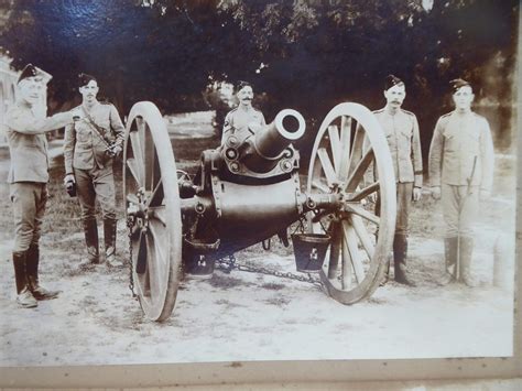 Royal Artillery Field Gun With Crew Early Edwardian Period Bates And