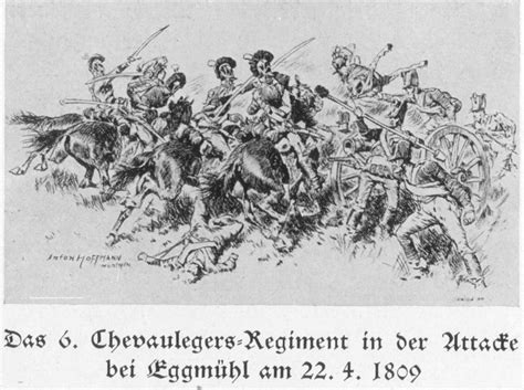 Eggmuhl 22 April 1809 Heer Napoleonic Wars Ink Illustrations