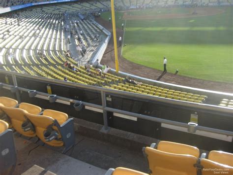 Loge Level Down The Line Dodger Stadium Baseball Seating