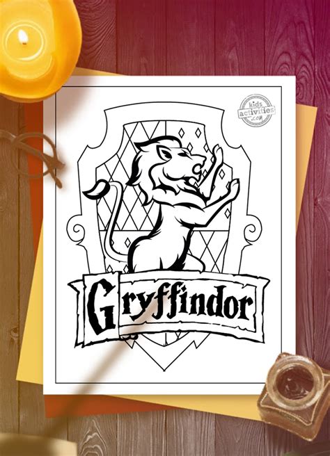 The Best Harry Potter Gryffindor Coloring Pages For Kids