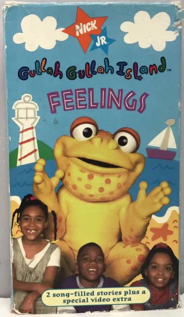 Nick Jr Gullah Gullah Island Feelings Vhs Video Tape 1998 Vtg