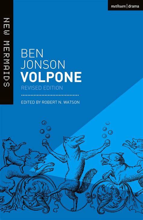 Volpone Revised Edition New Mermaids Ben Jonson Methuen Drama