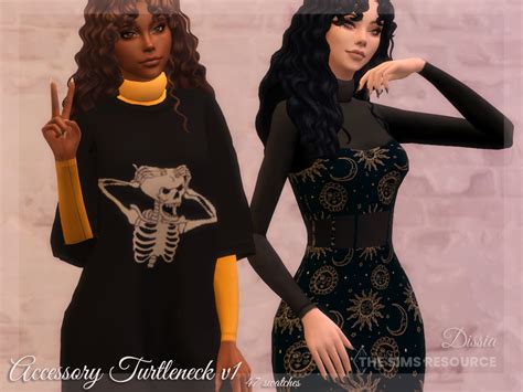 Dissia Accessory Turtleneck V1 47 Swatches Base Game
