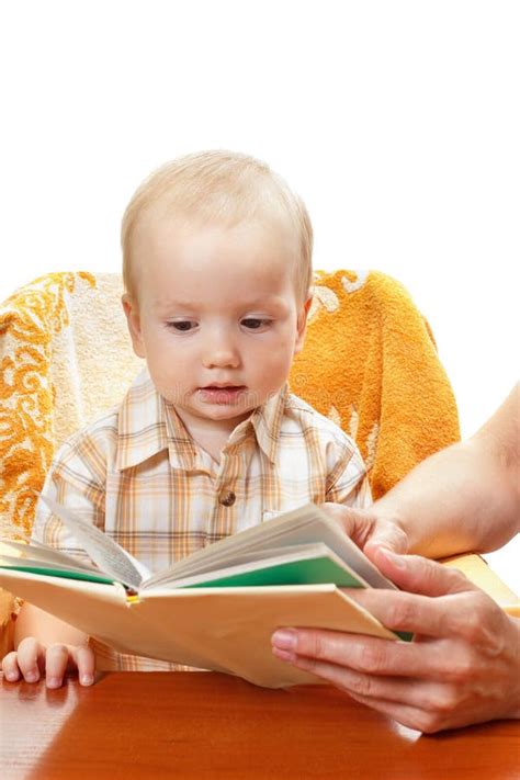 Boy Reading Book Education Concept And School Background Stock Photo
