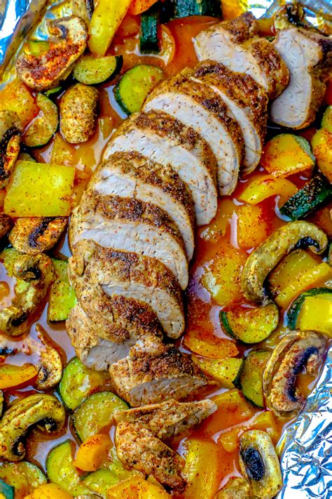 Cover your pan or baking dish with foil (include the sides). The Best Blackened Pork Tenderloin and Vegetables Recipe ...