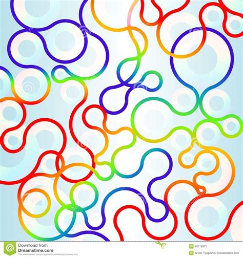 Rainbow Circles Vector Illustration Stock Vector Illustration Of