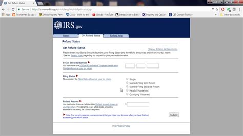 How To Check Irs Refund Status Youtube