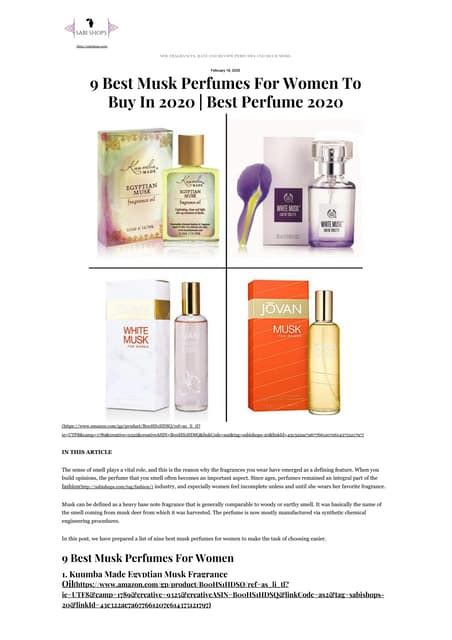9 Best Musk Perfumes For Women To Buy In 2020 Best Perfume 2020