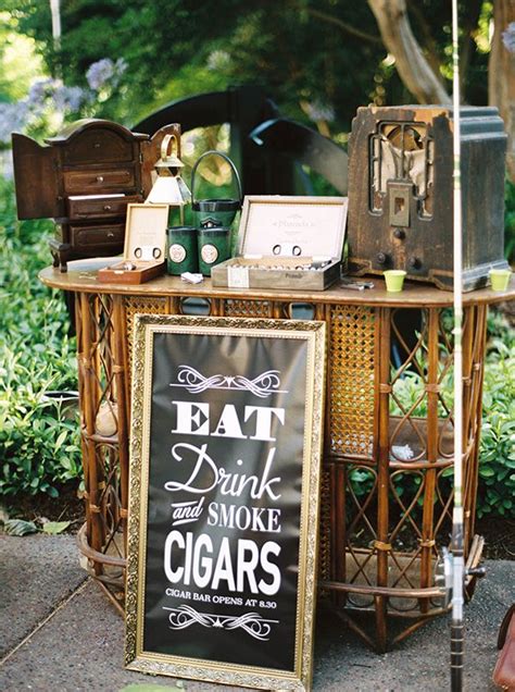 Wedding Cigar Bars Photo By Katie Grant Photography