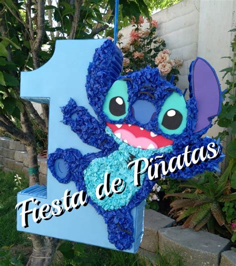 Stitch Piñata With Number Lilo And Stitch Etsy Israel