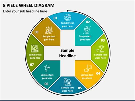 8 Piece Wheel Diagram Powerpoint Presentation Slides Ppt Template