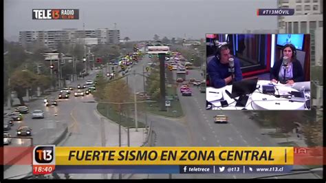 Teletrece t13 es un noticiero chileno producido y emitido por canal 13, en emisión ininterrumpida en televisión desde el 1 de marzo de 1970, lo que lo convierte en el informativo más longevo de televisión en ese país. Así fue el momento del sismo en programa en vivo de Tele13 ...
