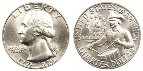 1976 S Washington Quarters 40 Silver Bicentennial Design Value And Prices