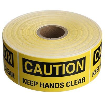Caution Labels Keep Hands Clear Roll Of Seton