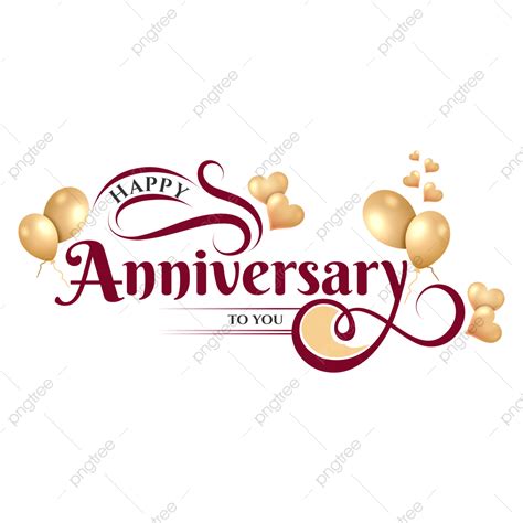Anniversary Text Png Vector Psd And Clipart With Transparent