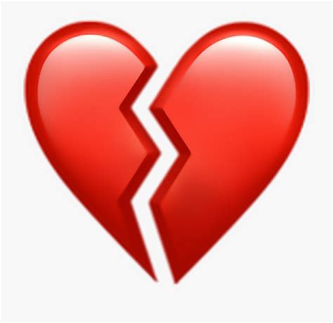 Broken Heart Clipart Picsart Transparent Broken Heart Emoji Free Hot