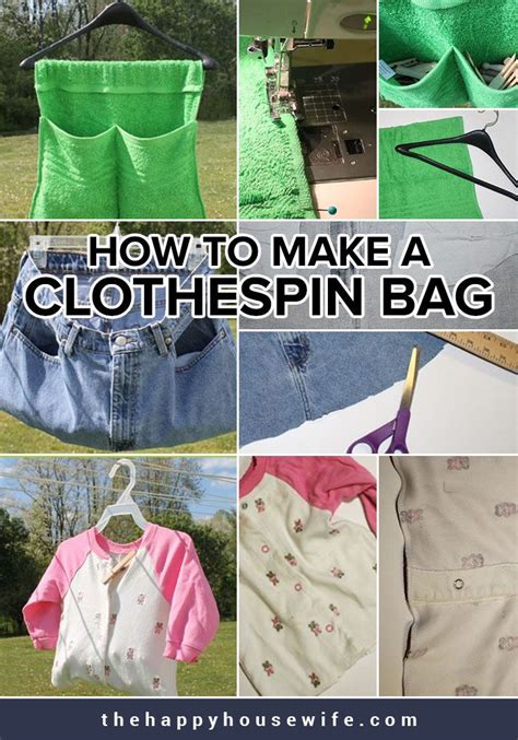 How To Make A Clothespin Bag Clothespin Bag Diy Clothespin Bag