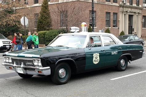 Vintage Nypd Chevrolet Biscayne Police Car Brooklyn New York City A