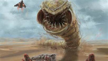 Dune Worm Monster Worms Carnivorous Sand Creature