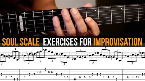 Soul Scale Exercises For Improvisation Guitar Tab Youtube Guitar Tabs Improvisation