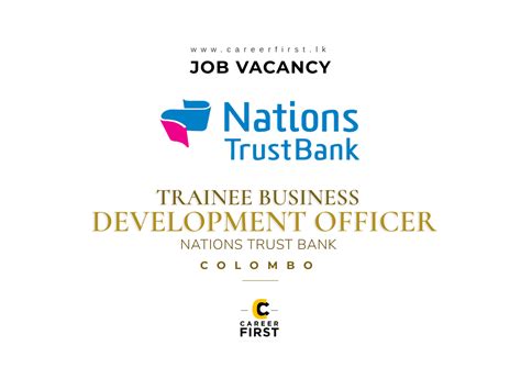Trainee Business Development Officer Job Vacancy At Nations Trust Bank Business Development