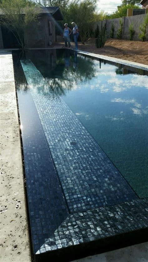 Lap Pool Mirror Noir Alpentile Glass Tile Pools And Spas Swimming