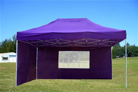 Eurmax profession pop up canopy trade show booth instant market stall bonus roller bag and weight bags (10×10 feet). 10'x15' Pop Up Canopy Party Tent EZ - Purple - F Model ...