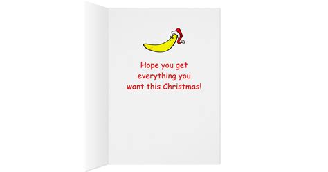 funny banana christmas card custom holiday cards zazzle