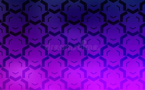 Dark Purple Vector Layout With Bent Lines Stock Vector Illustration