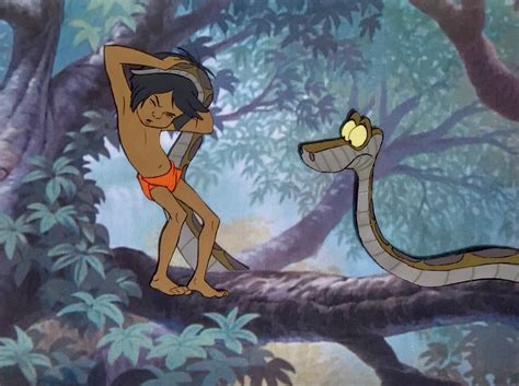 Animation Collection Original Production Cels Of Mowgli And Kaa From