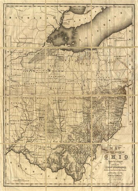 Map Of Ohio With Indian Reservations Ohio History Ohio Map History