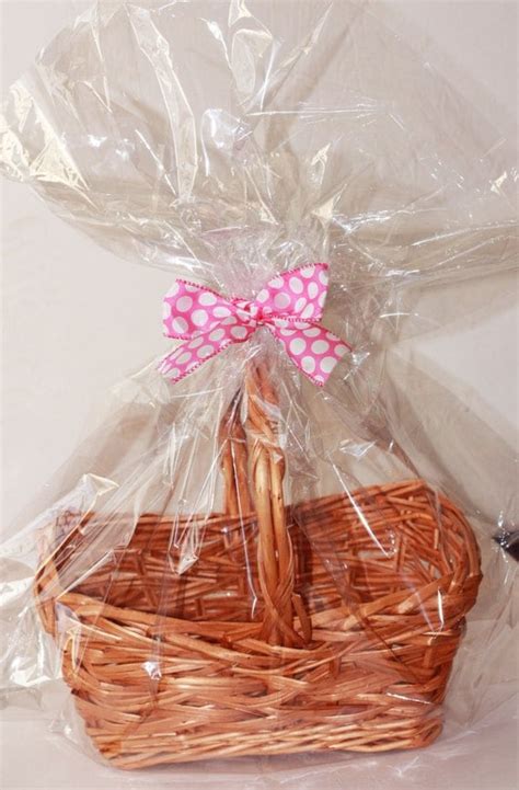 Clear Plastic Cellophane Basket T Wrap Bag By Luxepartysupply