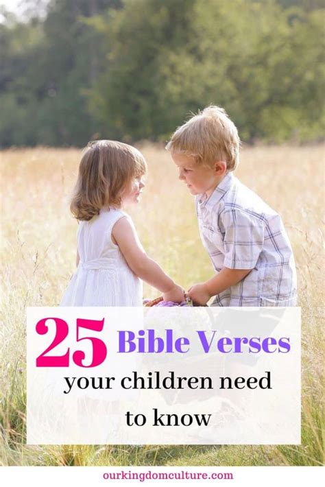 25 Bible Verses For Children That They Need To Know Our Kingdom Culture
