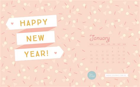 Love Mae Blog New Desktop Calendar For January