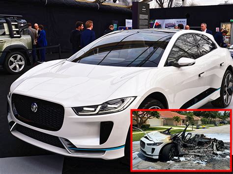 Electric Inferno Jaguar I Pace Car Catches On Fire While Charging
