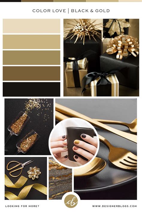 Gold Black Color Palette And Inspirations DesignerBlogs Com Black